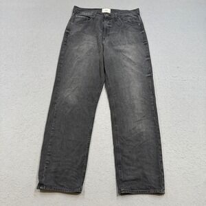 BDG Cowboy Jeans Mens 32 Faded Black Denim Straight Leg Relaxed High Rise Skater